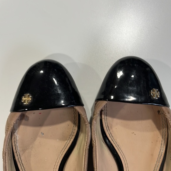 Tory Burch Claremont Quilted Cap Toe Flats - Picture 2 of 3